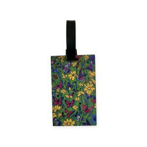 Butterflies Floral Print Luggage Tag,Travel Identifier, Suitcase Tag, Bag Tag